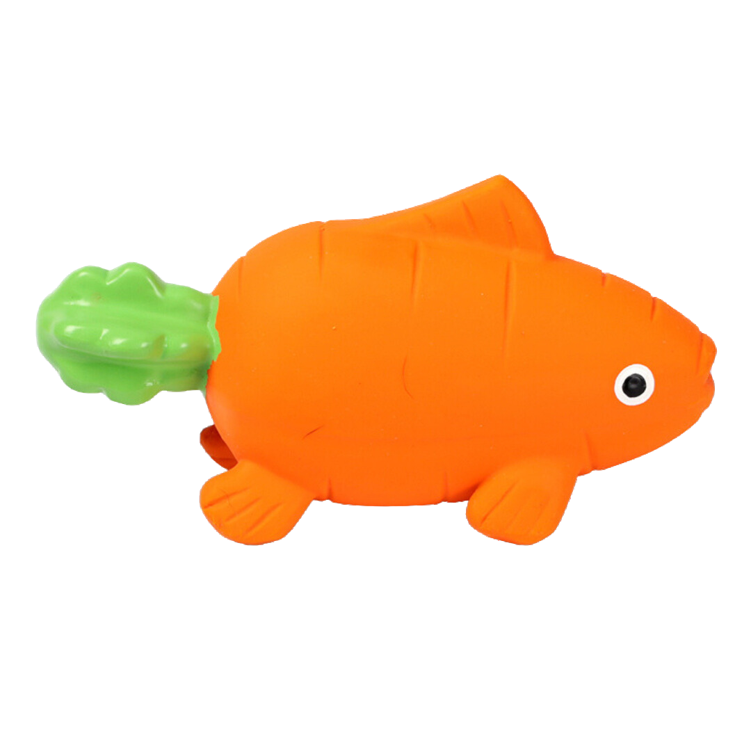 Carrot Fish Latex Dog Toy – Petisan