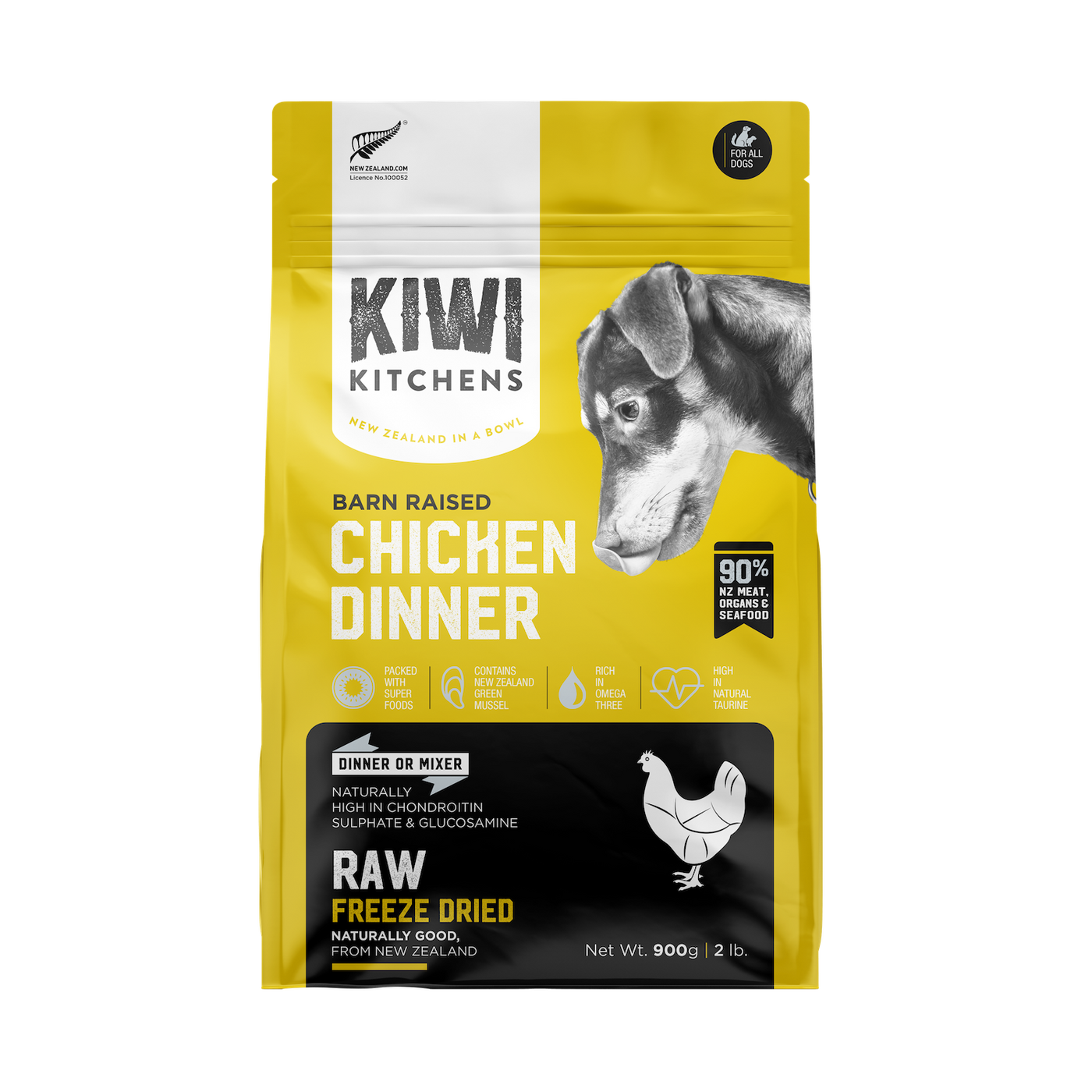 Kiwi Kitchens Raw Freeze Dried Dog Food - Chicken