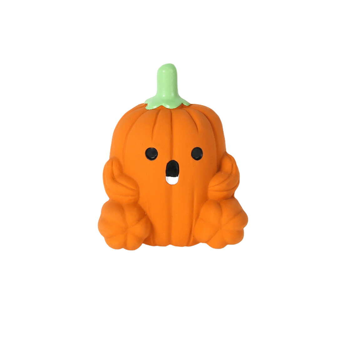 Pumpkin Rubber Dog Toy