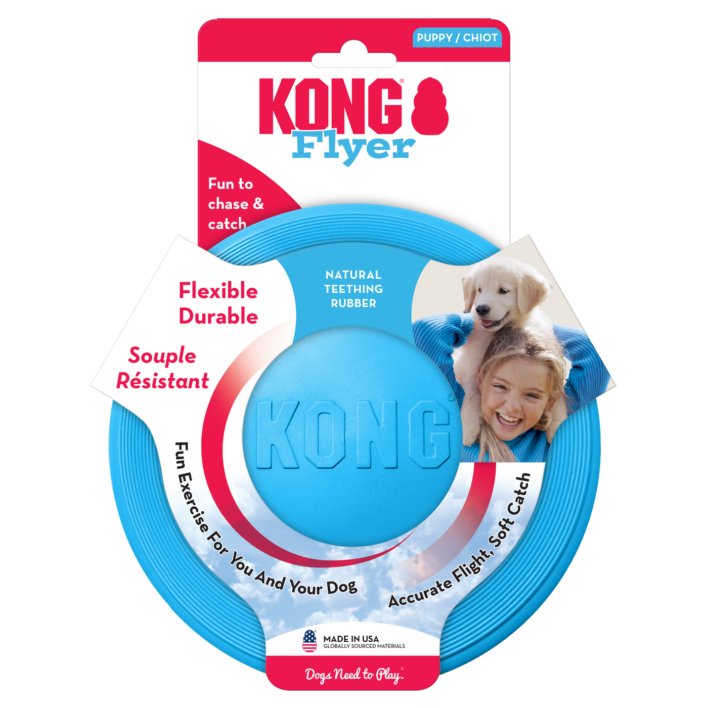 KONG® Puppy Flyer (Random Color)