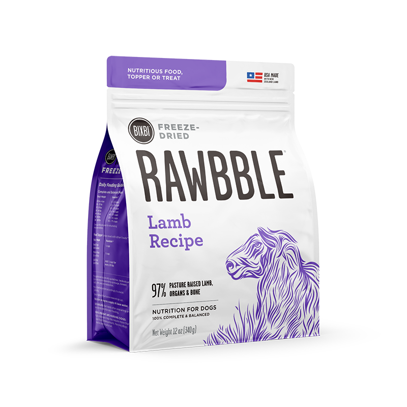 RAWBBLE® Freeze Dried Dog Food – Lamb Recipe