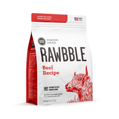 RAWBBLE® Freeze Dried Dog Food – Beef Recipe
