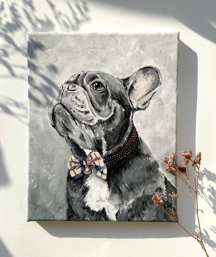 Customized Pet Portrait - Acrylic Painting