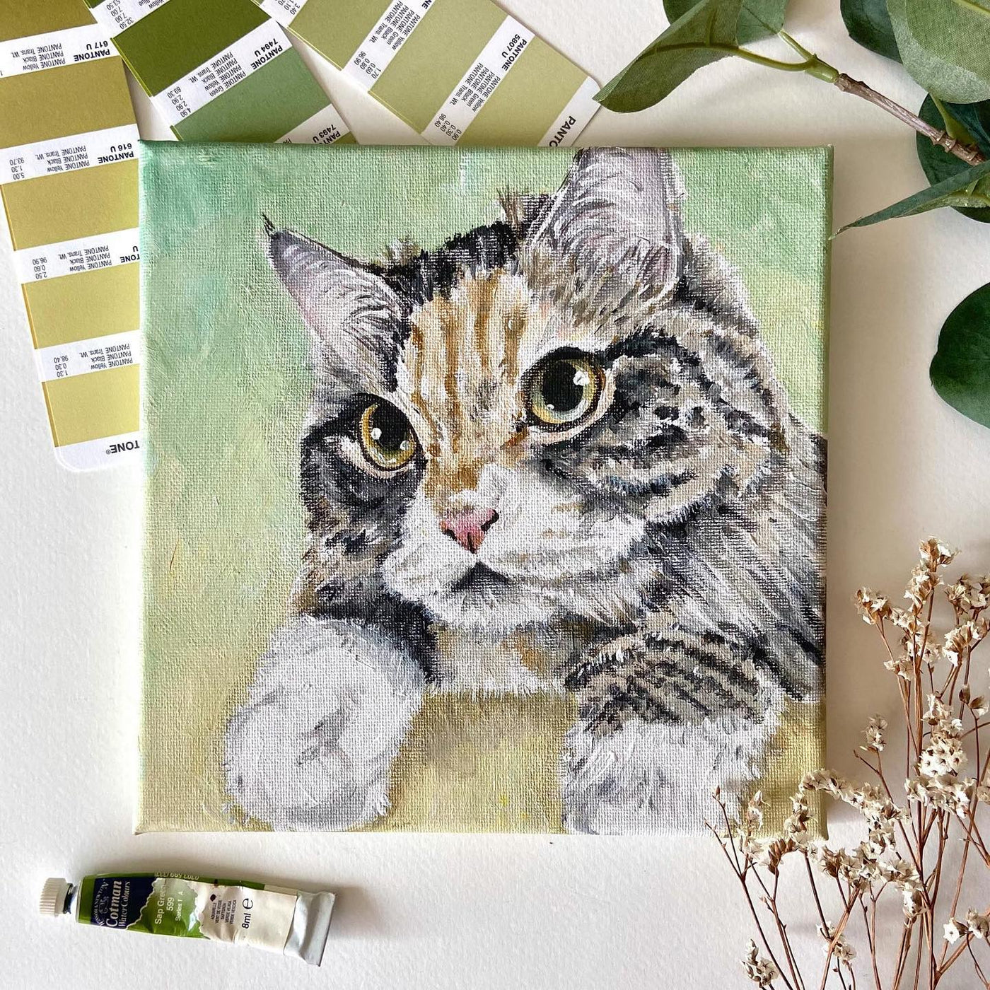 Customized Pet Portrait - Acrylic Painting