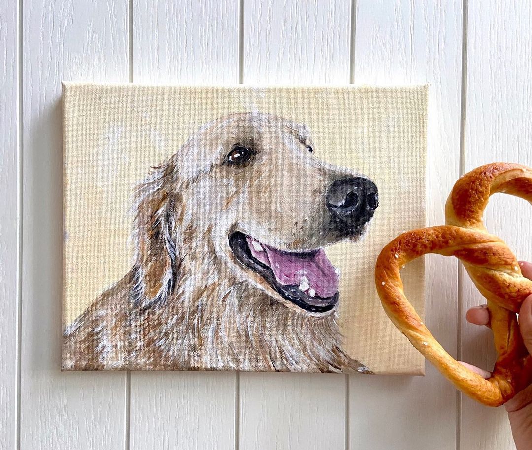 Customized Pet Portrait - Acrylic Painting