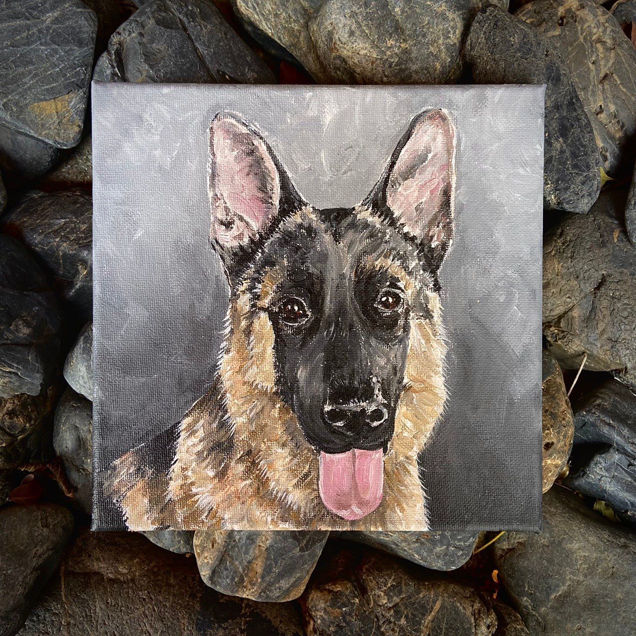 Customized Pet Portrait - Acrylic Painting