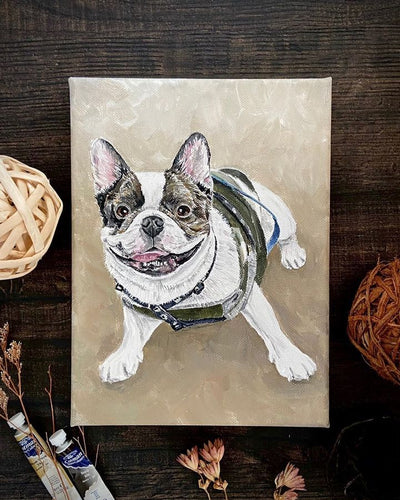 Customized Pet Portrait - Acrylic Painting