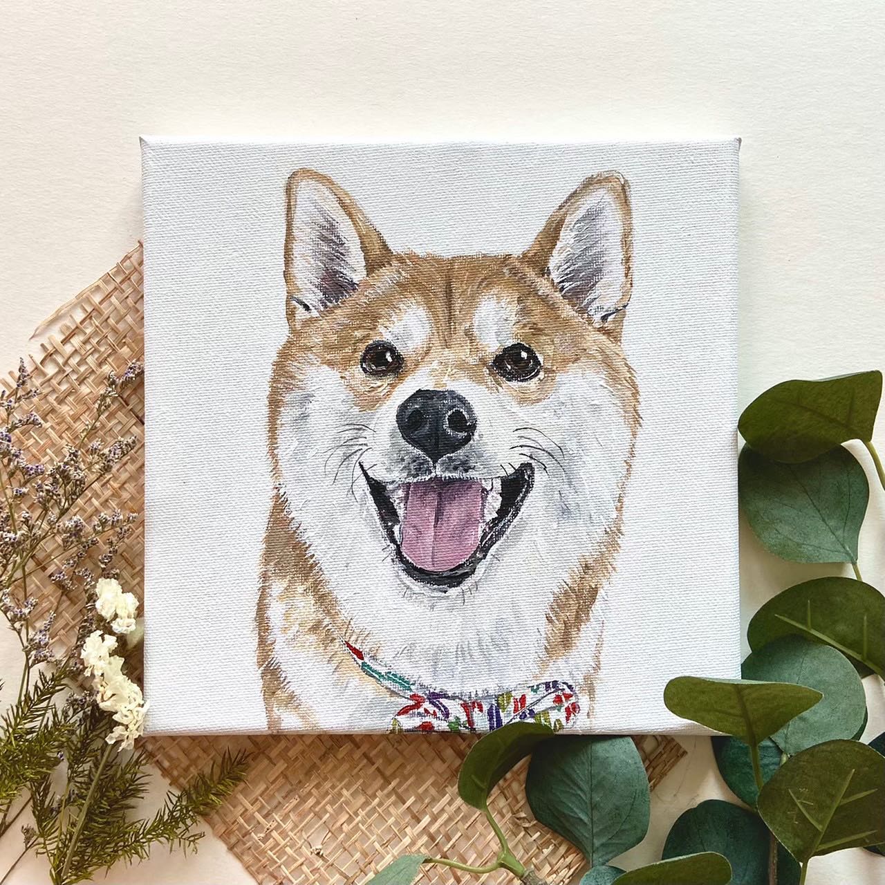 Customized Pet Portrait - Acrylic Painting