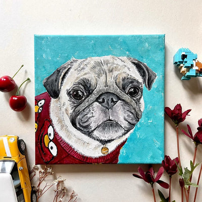 Customized Pet Portrait - Acrylic Painting