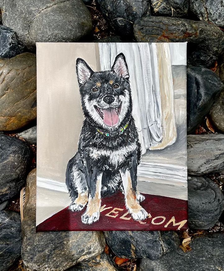 Customized Pet Portrait - Acrylic Painting