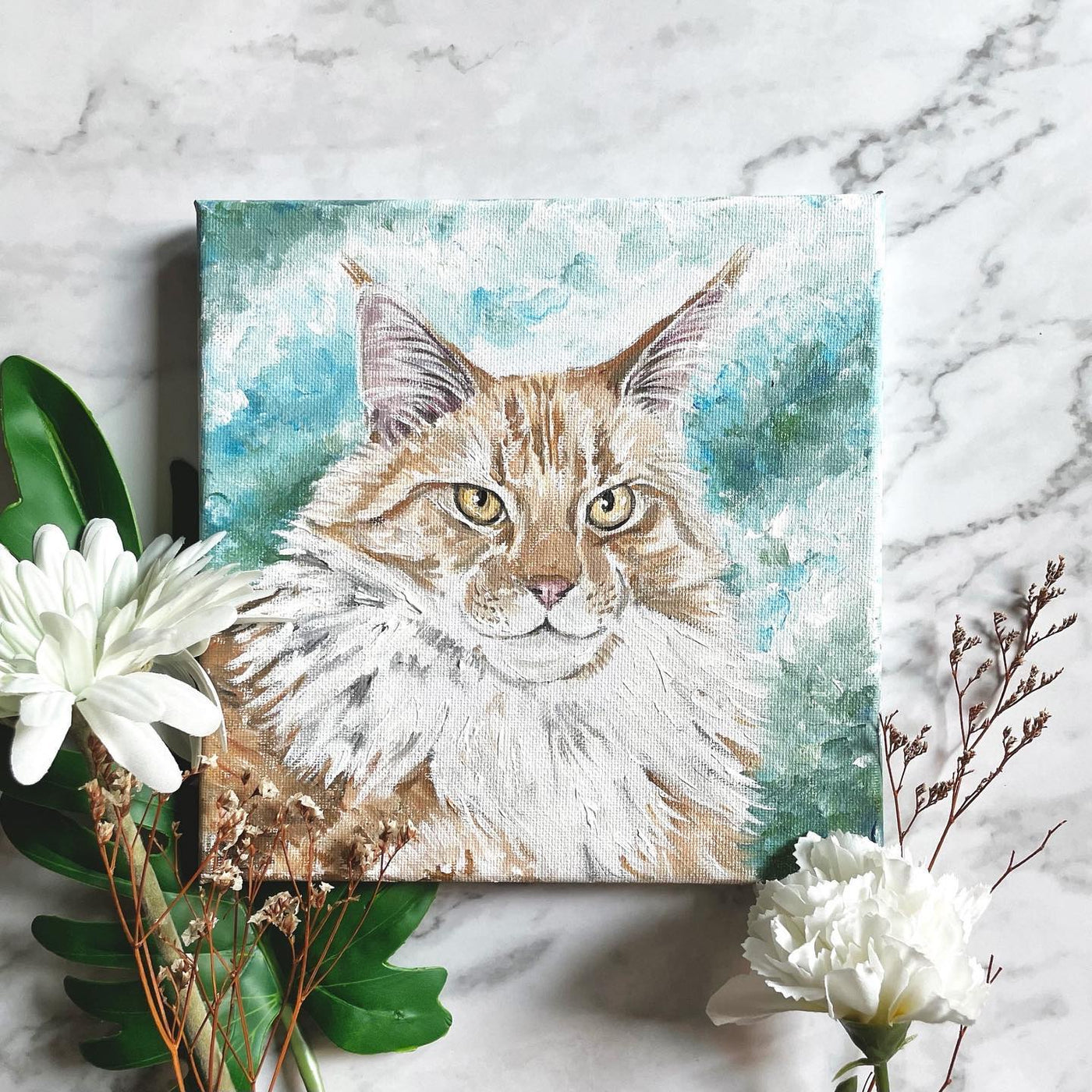 Customized Pet Portrait - Acrylic Painting