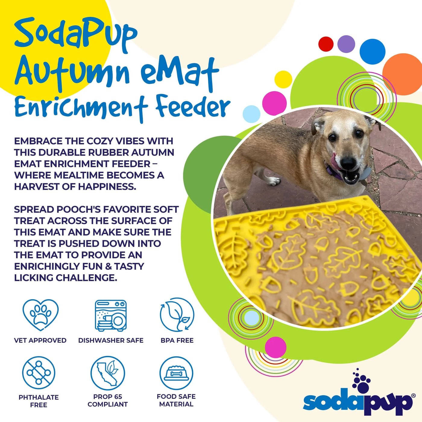 SP Enrichment Lick Mat - Autumn
