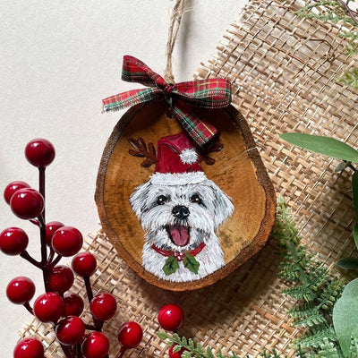 Customized Pet Portrait - Christmas Ornaments