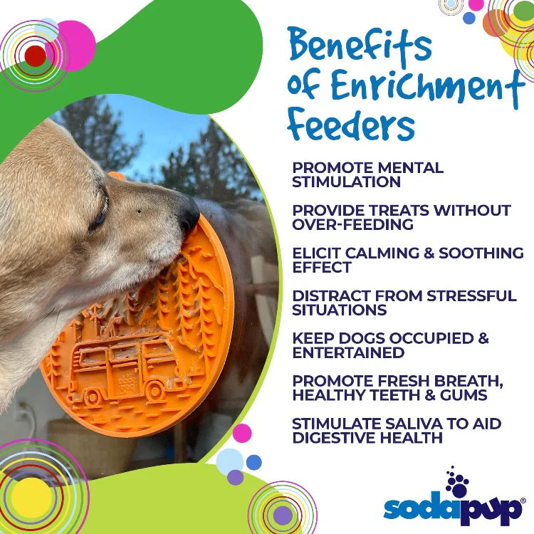 SP Enrichment Lick Mat - Camp with suction cups