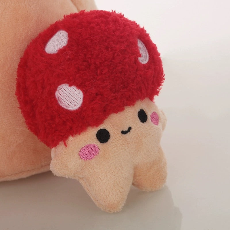 Mushroom House Dog Toy