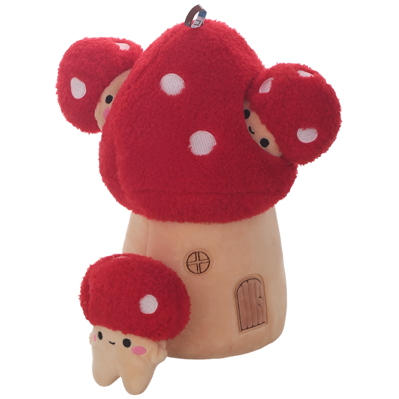 Mushroom House Dog Toy