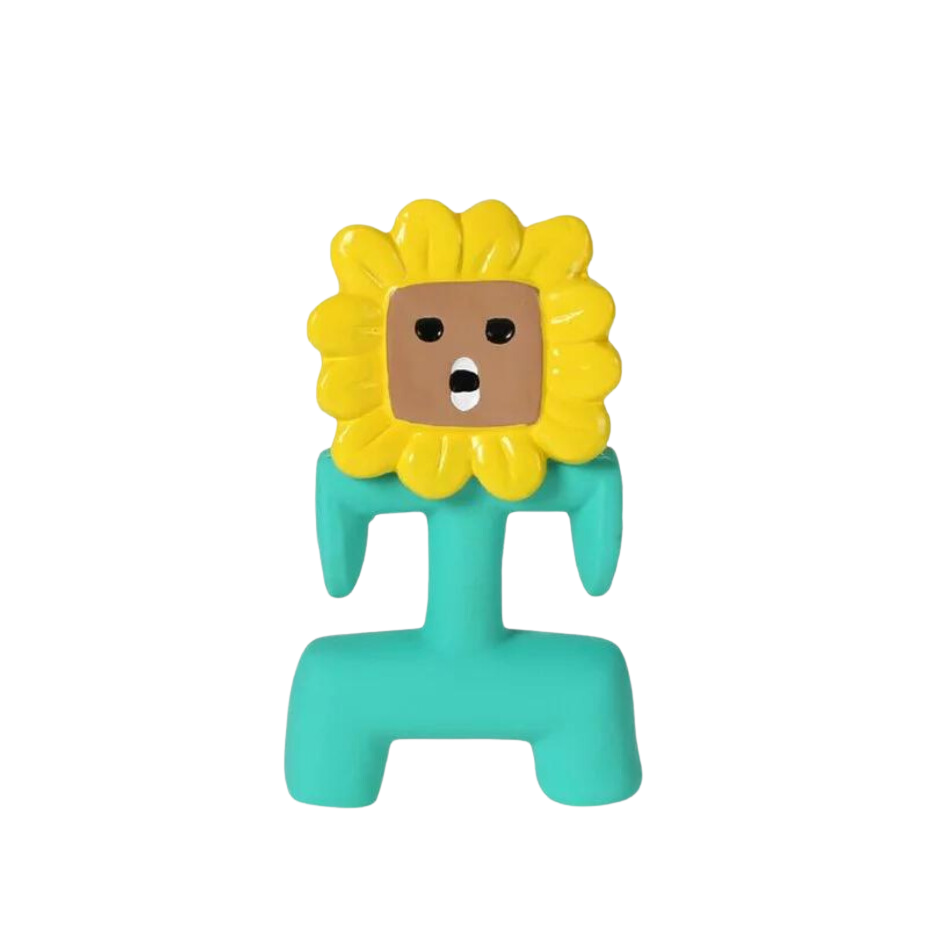 Sunflower Rubber Dog Toy