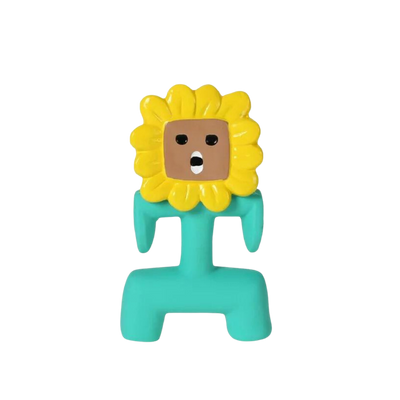 Sunflower Rubber Dog Toy