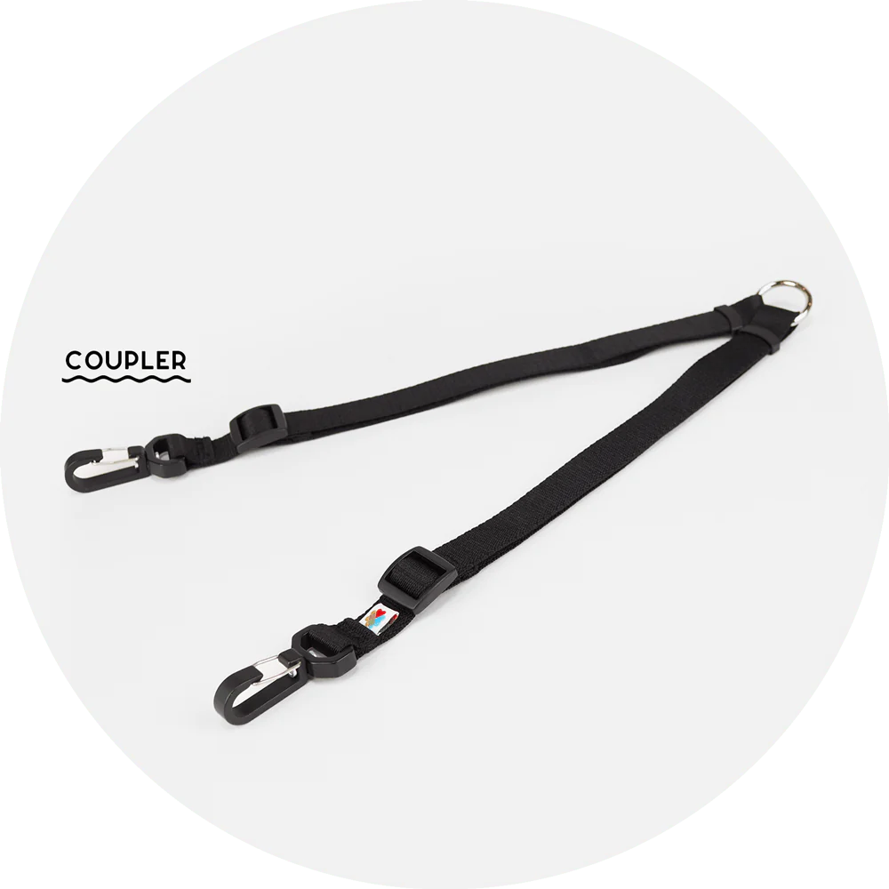 Dog Leash_Ashbury Hands-Free System - Coupler_Black