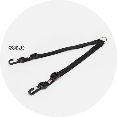 Dog Leash_Ashbury Hands-Free System - Coupler_Black