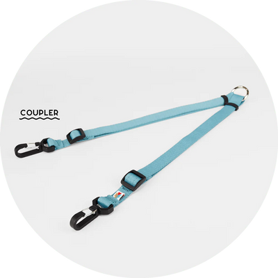 Dog Leash_Ashbury Hands-Free System - Coupler_Skyblue