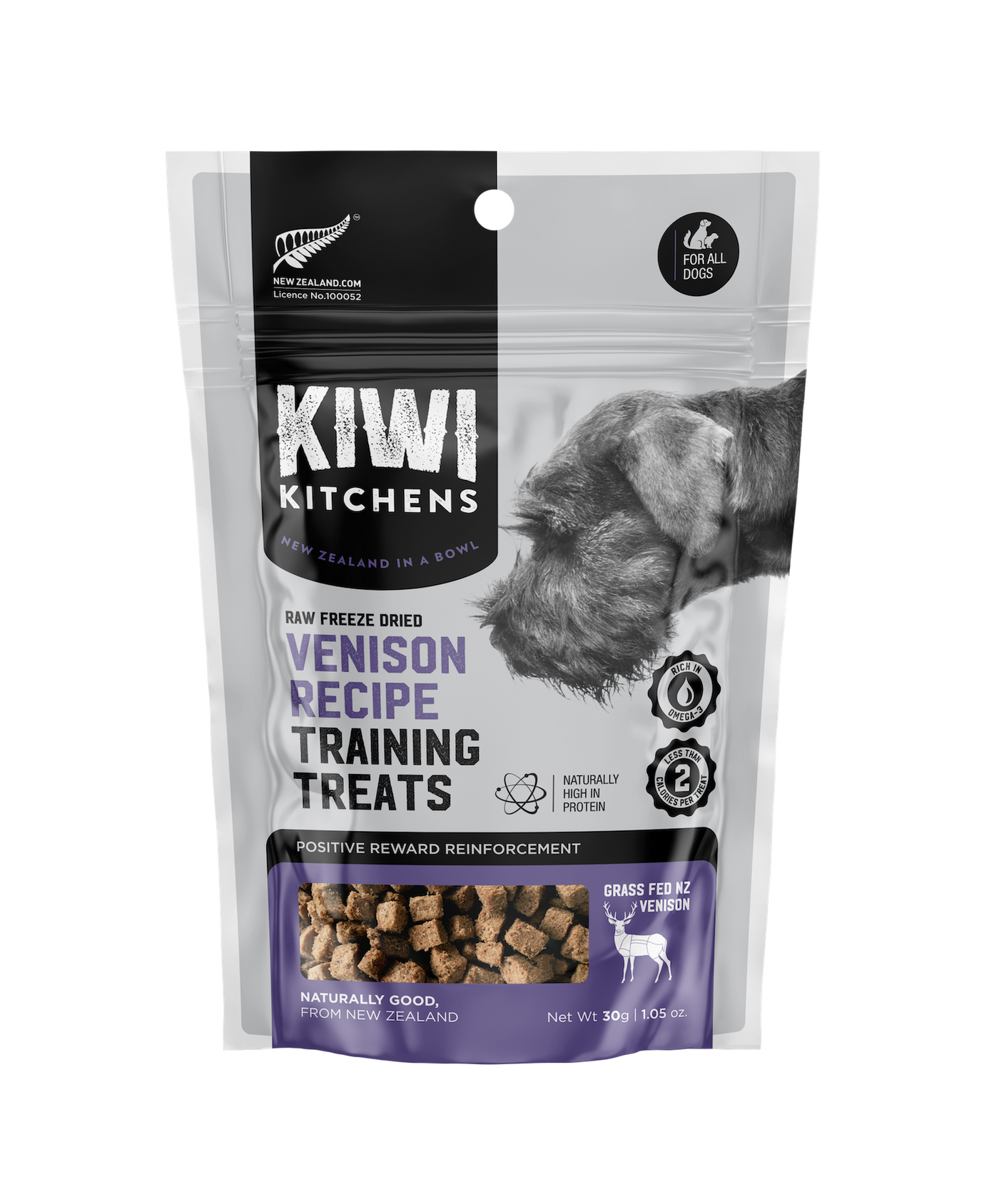 Kiwi Kitchens Raw Freeze Dried Dog Training Treats Venison