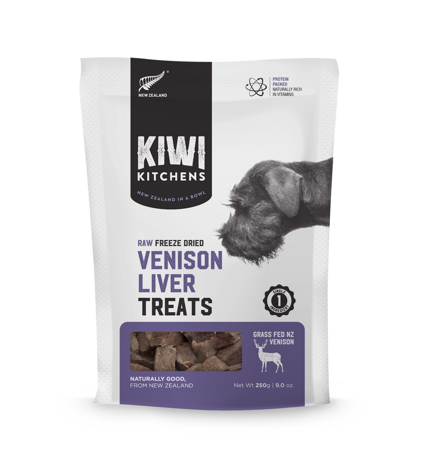 Kiwi Kitchens Raw Freeze Dried Dog Treats - Venison Liver