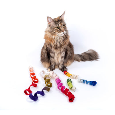 漸層螺旋絲帶 - 貓玩具