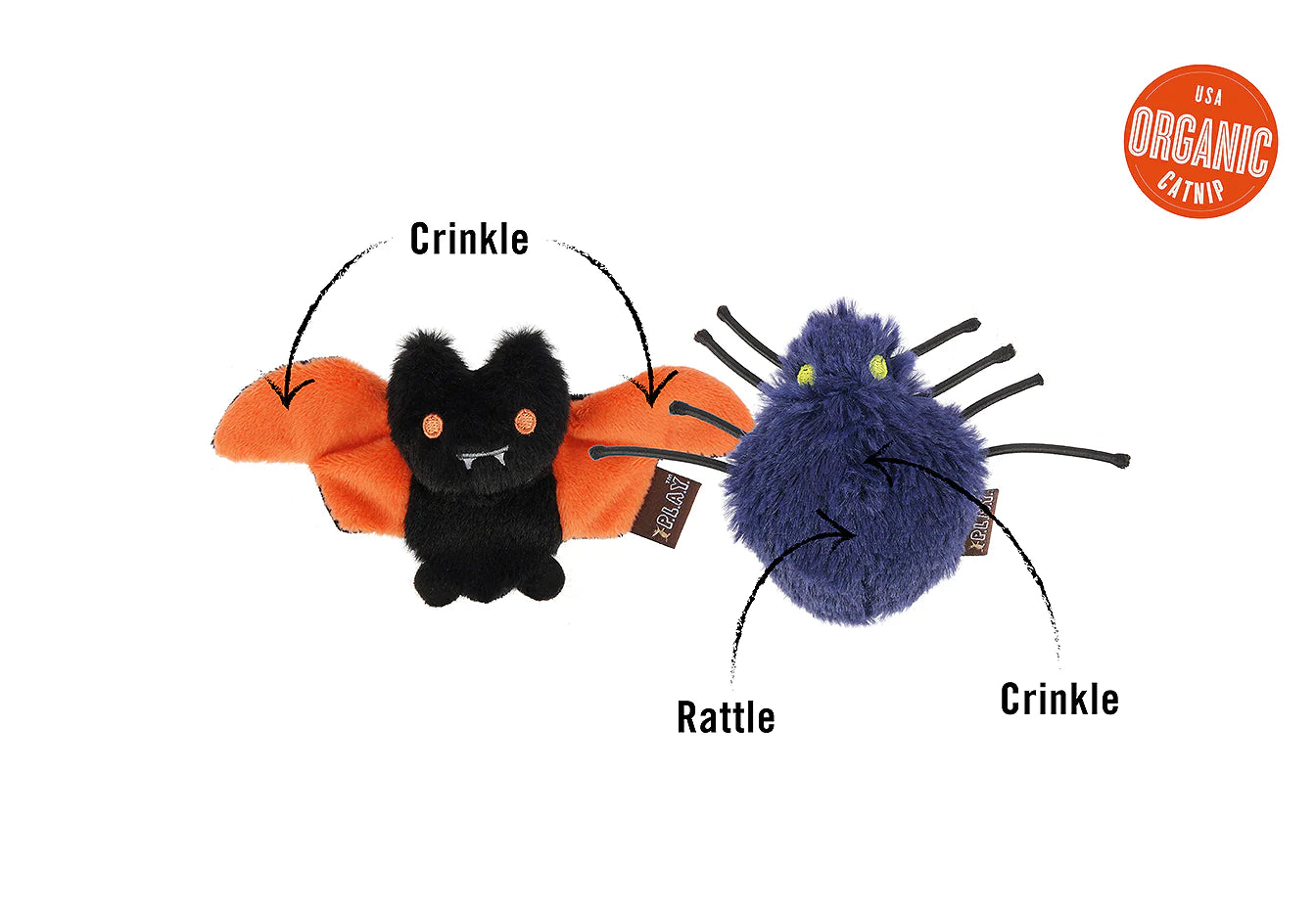 貓薄荷玩具 - 蝙蝠蜘蛛