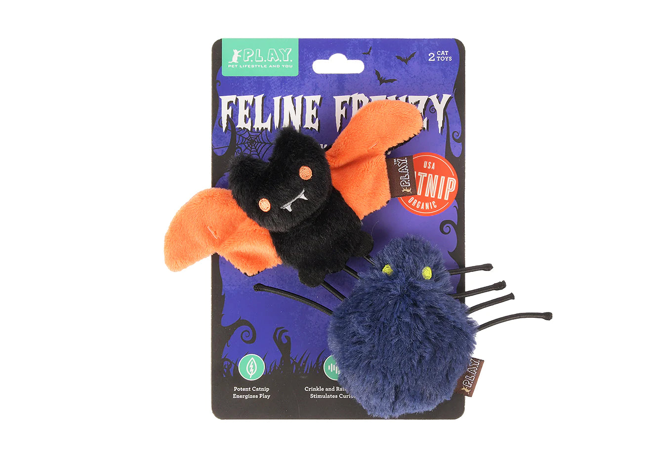 Feline Frenzy - Halloween Cat Toy - Creepy Critters