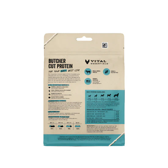 Vital Essentials - Freeze Dried Raw Dog Food - Beef Mini Nibs