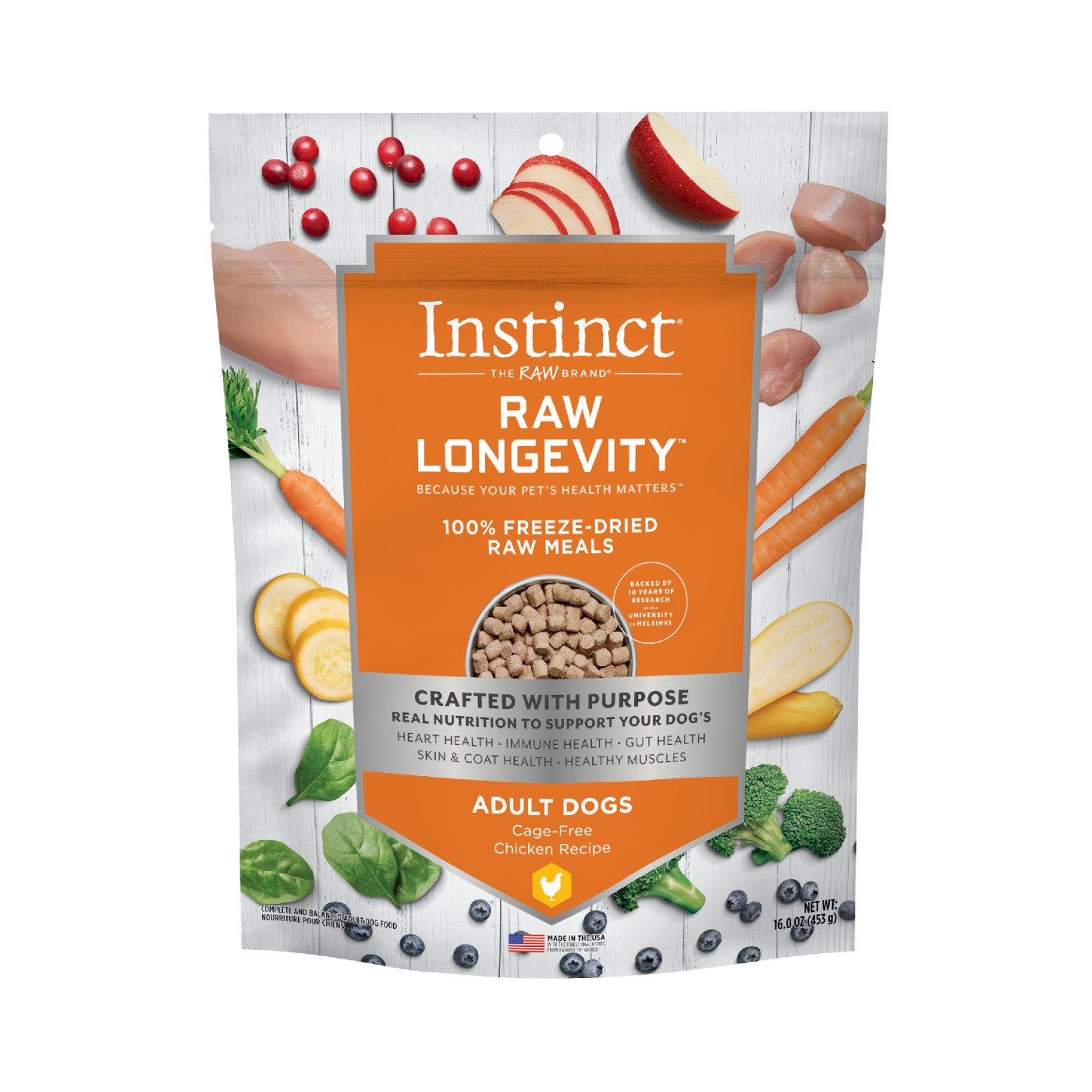 Instinct Raw Longevity 100% Freeze-Dried Raw Meals (For Adult Dogs)