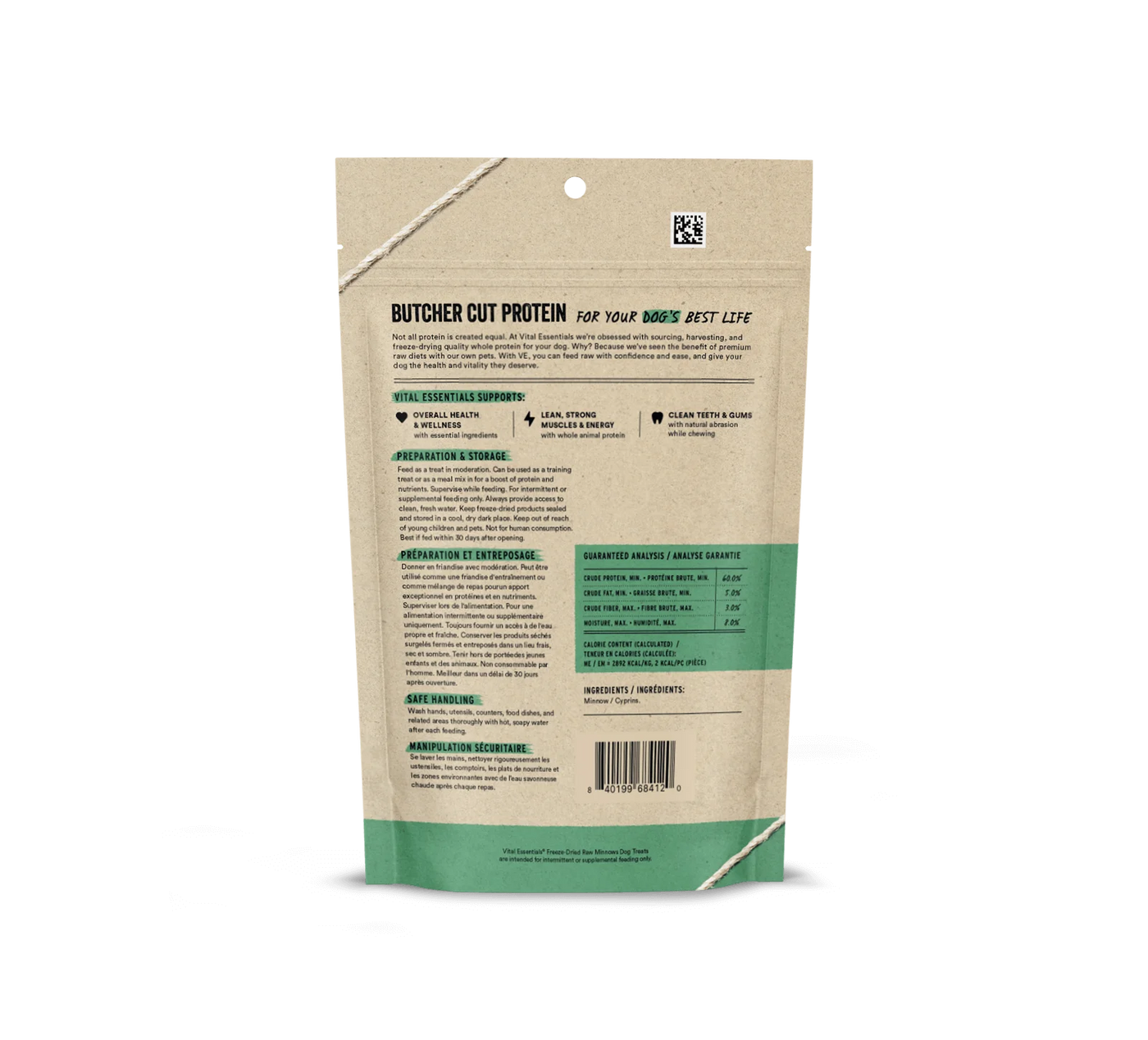Vital Essentials - Freeze Dried Raw Dog Treats - Minnows