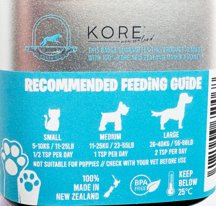 KORE Pet Manuka MGO70+ Honey – Petisan