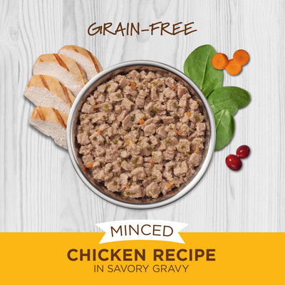 Instinct - 3.5 oz Cat Can Food - Minced Real Chicken Recipe