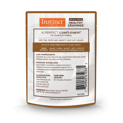 Instinct - 3oz Cat Wet Food - Healthy Cravings Pouches