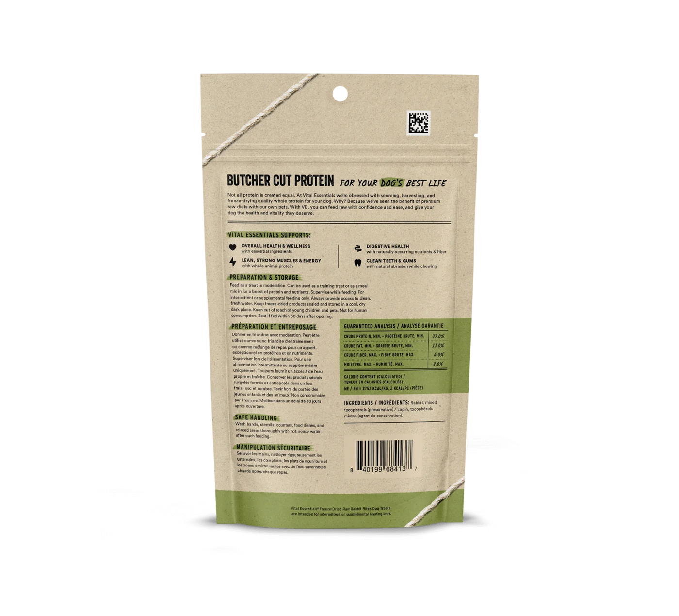 Vital Essentials - Freeze Dried Raw Dog Treats - Rabbit Bites