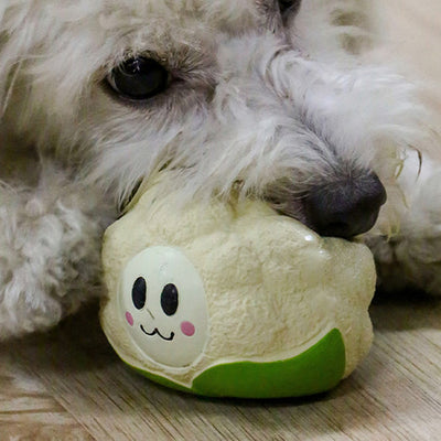 Broccoli Rubber Dog Toy