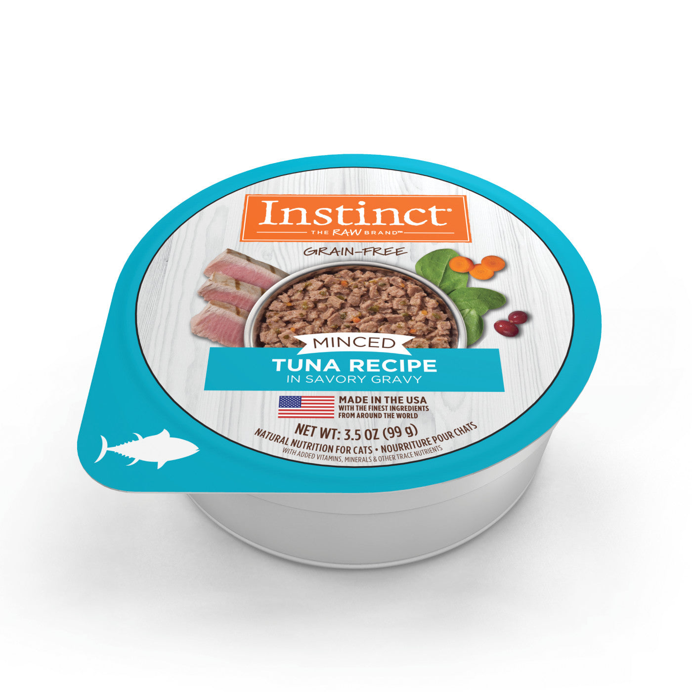 Instinct - 3.5 oz Cat Can Food - Minced Real Tuna Recipe