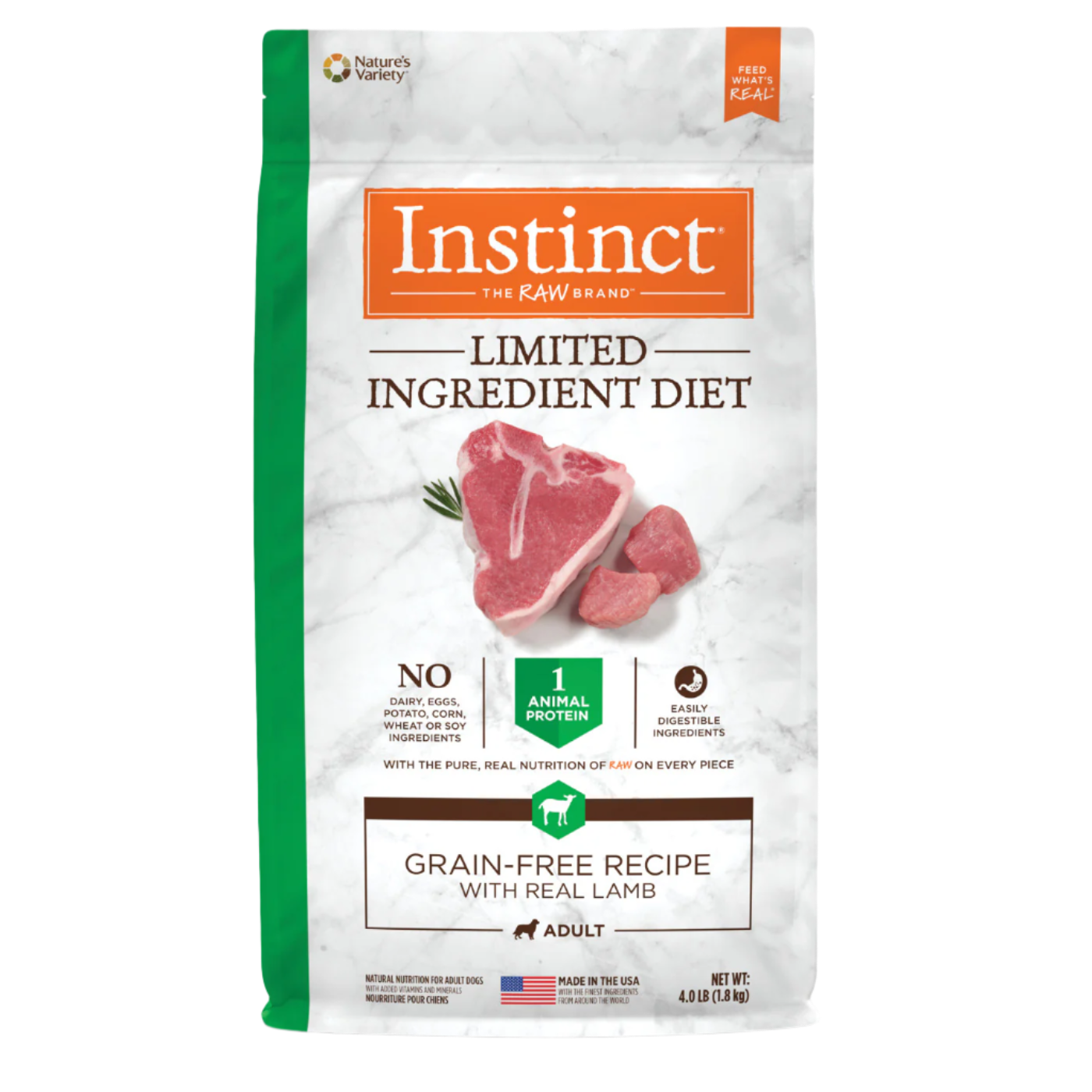 Instinct - Dog Kibble - Limited Ingredient Diet Real Lamb Recipe