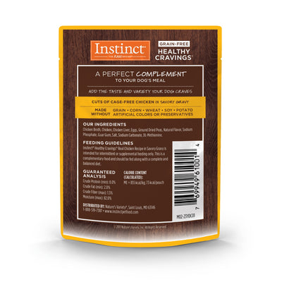Instinct - 3oz Dog Wet Food - Healthy Cravings Pouch