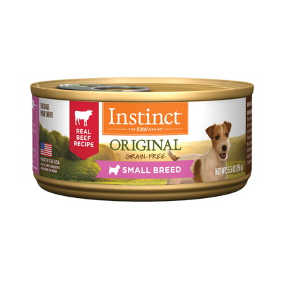 Instinct - Dog Can Food - Original Real Beef Recipe for Small Breed Dogs