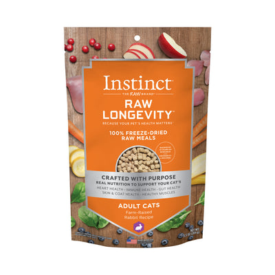 Instinct Raw Longevity 100% Freeze-Dried Raw Meals (For Adult Cat)