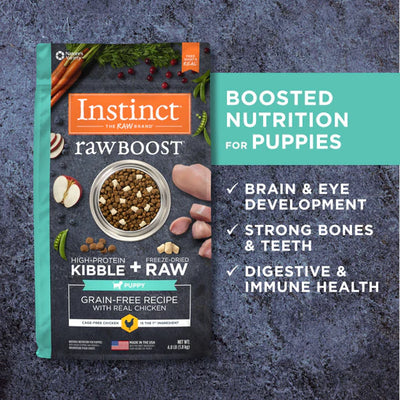 Instinct - Puppy Kibbles with Freeze-dried - Raw Boost Real Chicken Grain-free Recipe