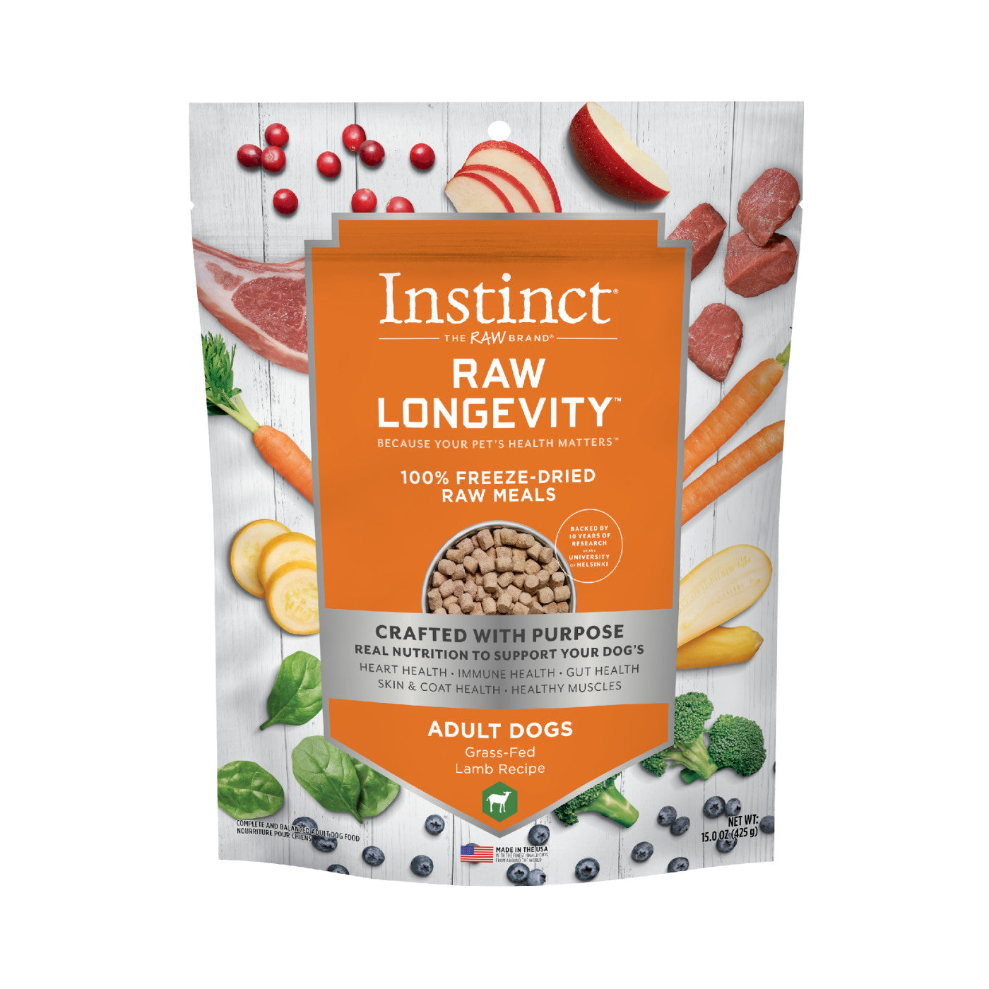 Instinct Raw Longevity 100% Freeze-Dried Raw Meals (For Adult Dogs)