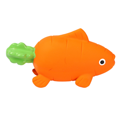 Carrot Fish Latex Dog Toy
