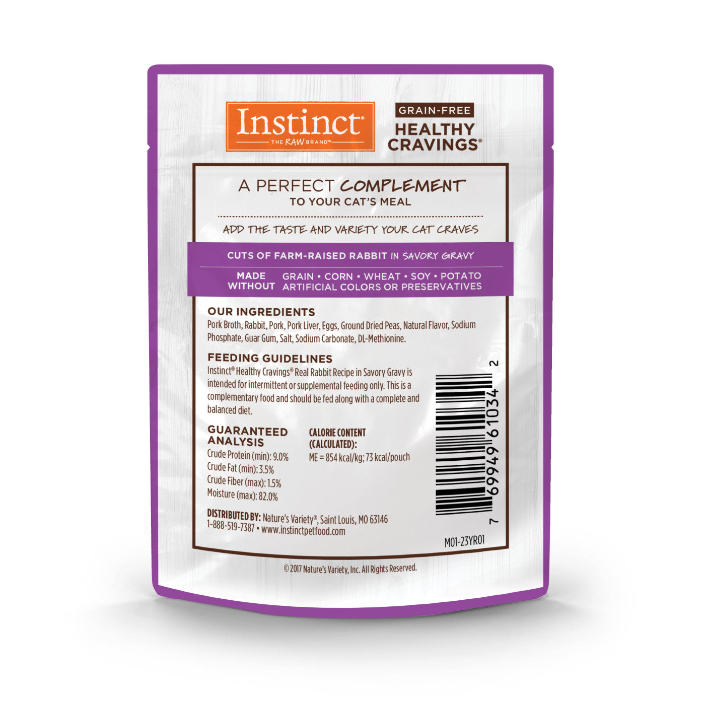 Instinct - 3oz Cat Wet Food - Healthy Cravings Pouches