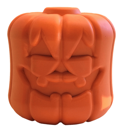 Jack O' Lantern Durable Rubber Chew Toy & Treat Dispenser