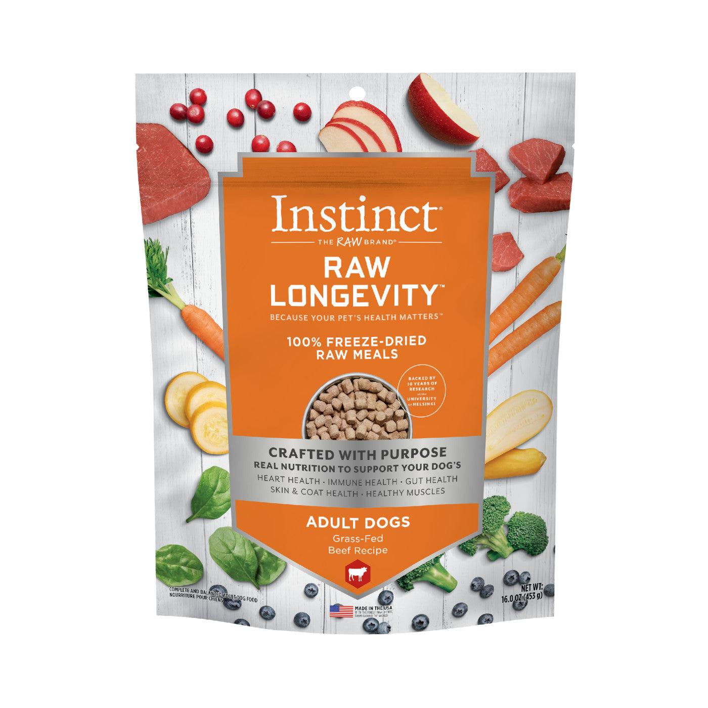 Instinct Raw Longevity 100% Freeze-Dried Raw Meals (For Adult Dogs)