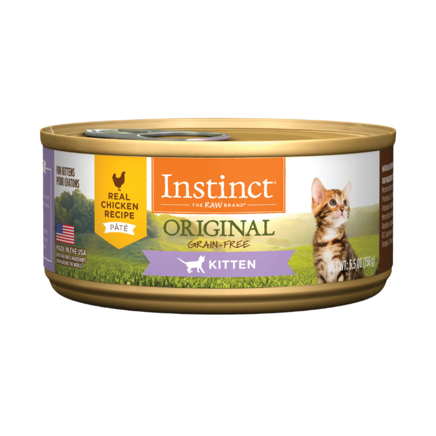 Instinct - Kitten Can Food - Original Grain-Free Pate Chicken